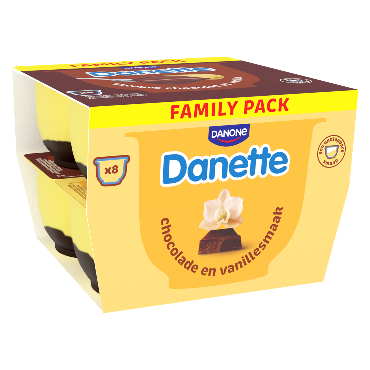 Danette Family Pack Chocolate Vanilla Dessert