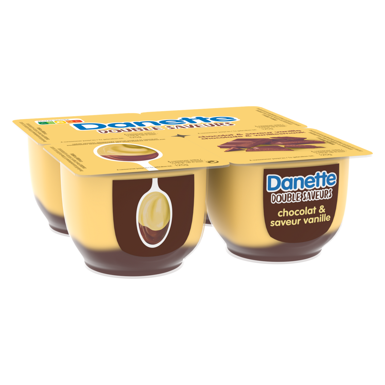 Danette Double Saveurs Chocolate Vanilla Dessert