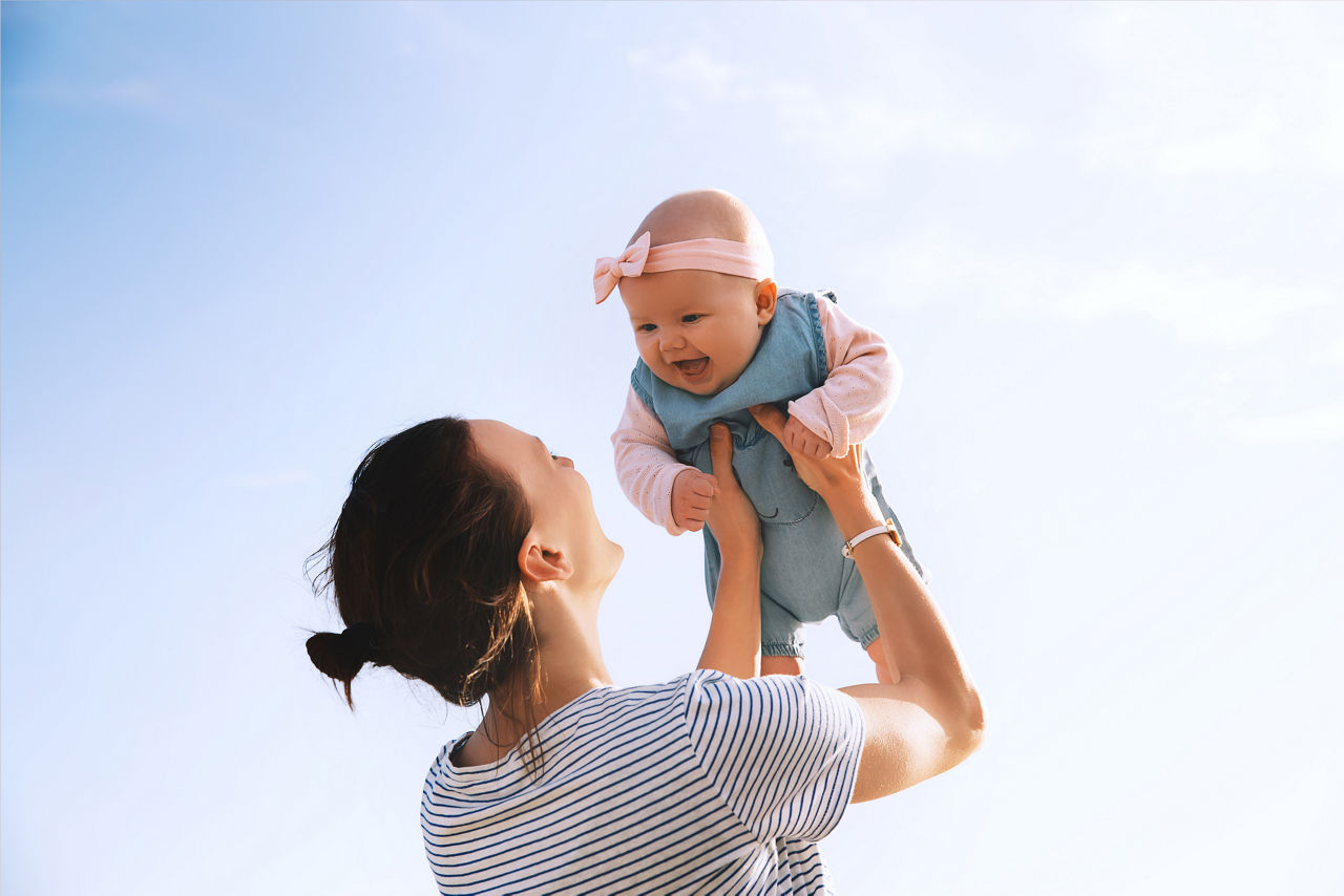 Baby and mom