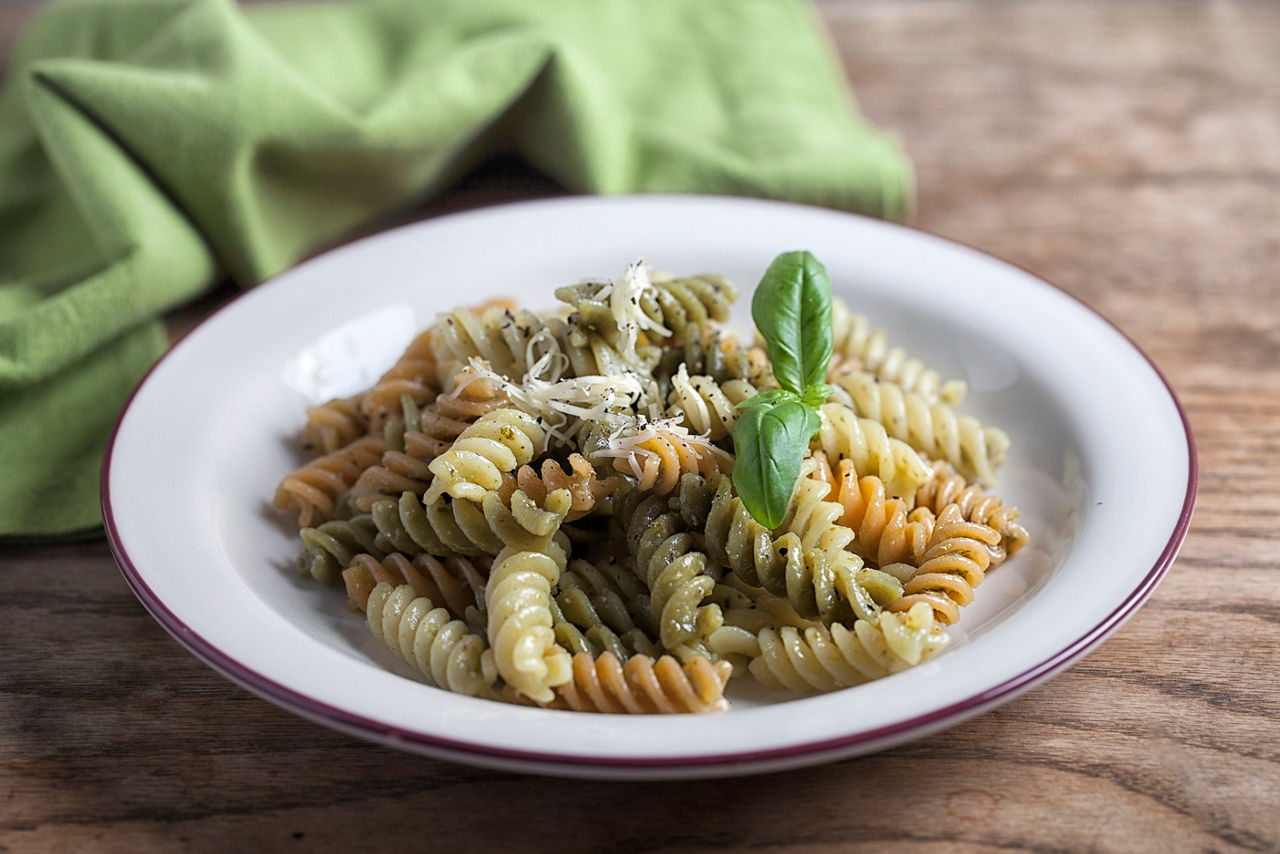 Pasta and pesto