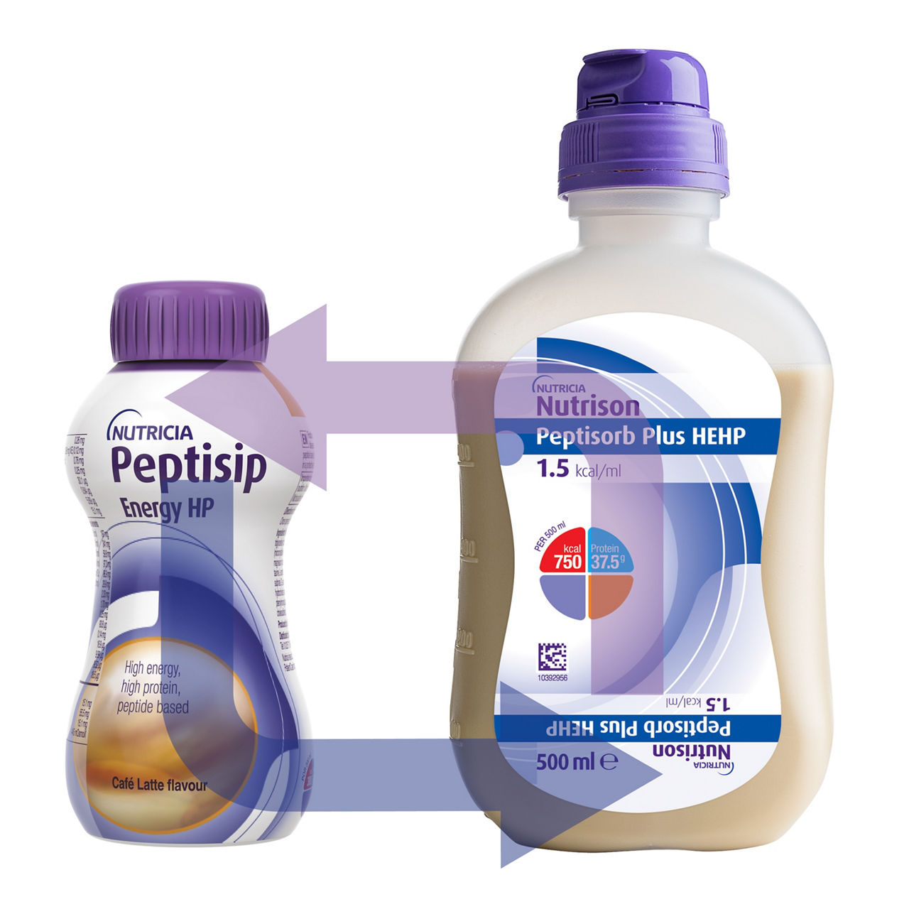 Peptisip and Peptisorb pack shots