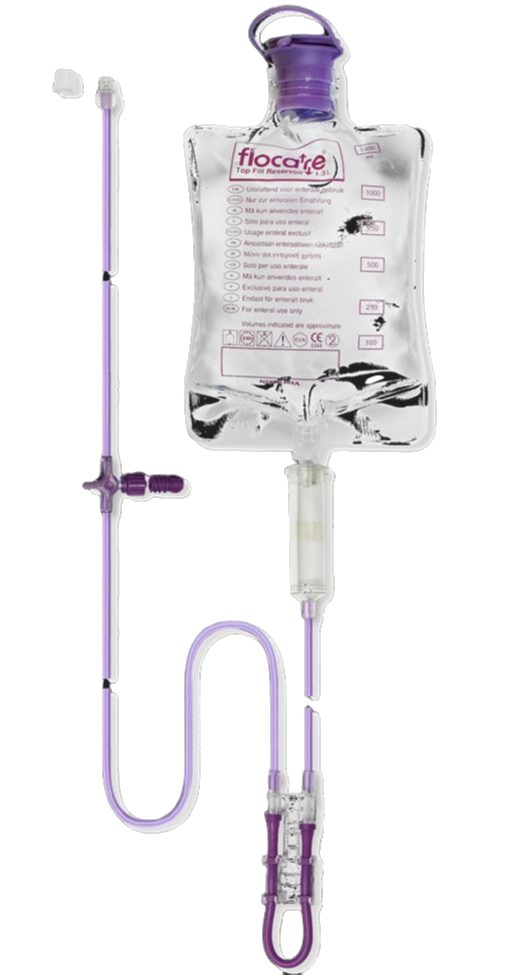 Poches vides Flocare® avec tubulure intégrée pour hydratation