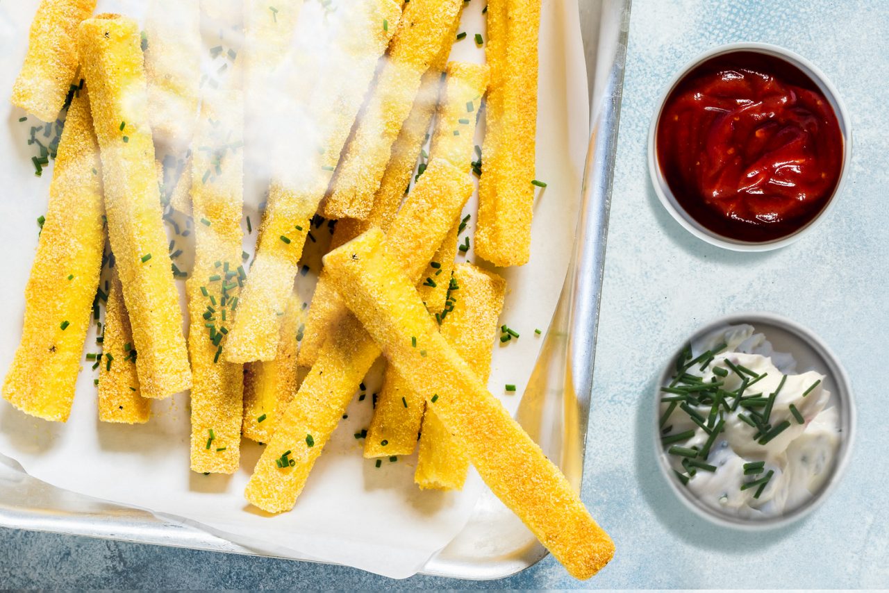 Polenta Sticks mit Dip