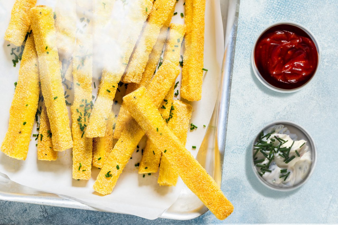 Polenta Sticks mit Dip