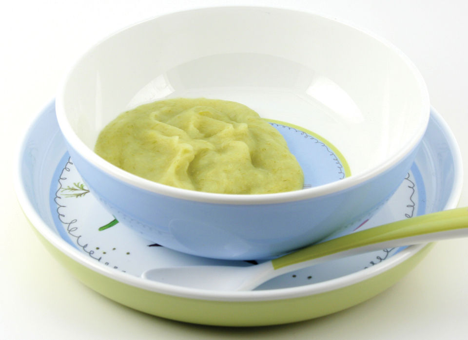 Potato and leek puree