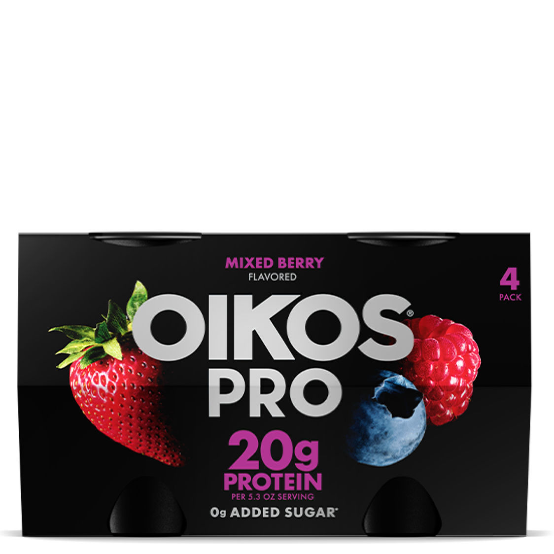 Mixed Berry Oikos Pro High Protein Yogurt Cultured Ultra Filtered Milk Multipack