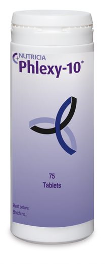 phlexy 10 tablets 75 tablets tub packshot