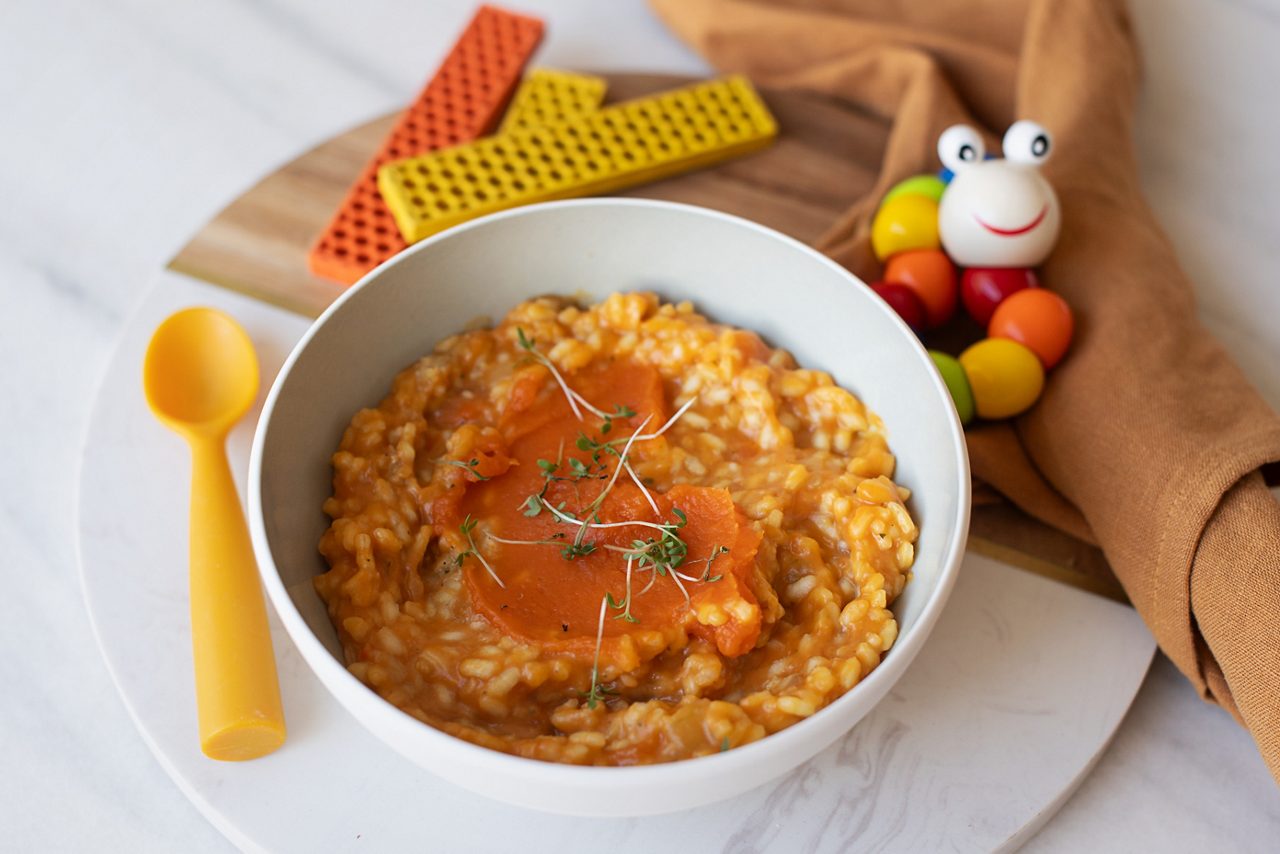 Süßkartoffel Risotto für Kinder