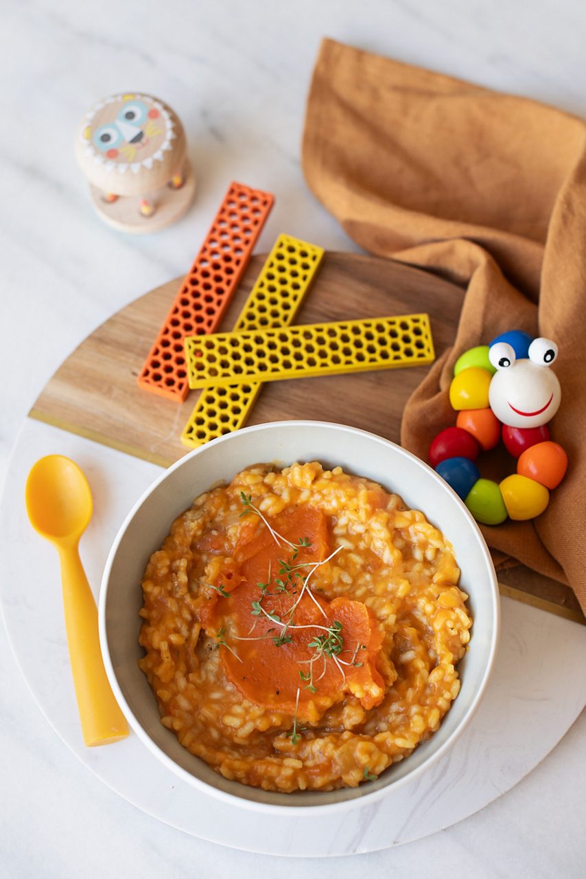 Süßkartoffel Risotto für Kinder