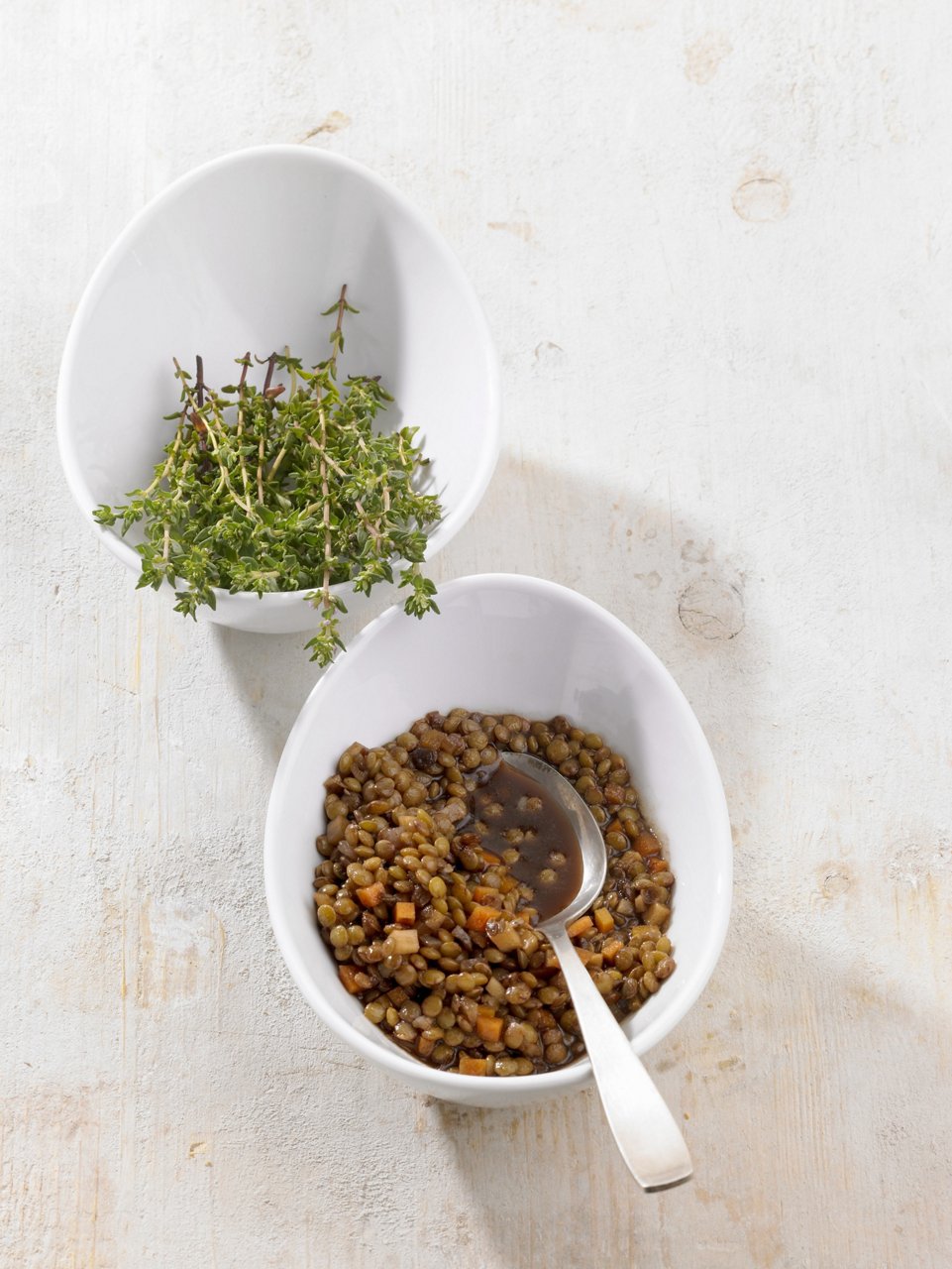 Recette Salade de lentilles à l'échalote