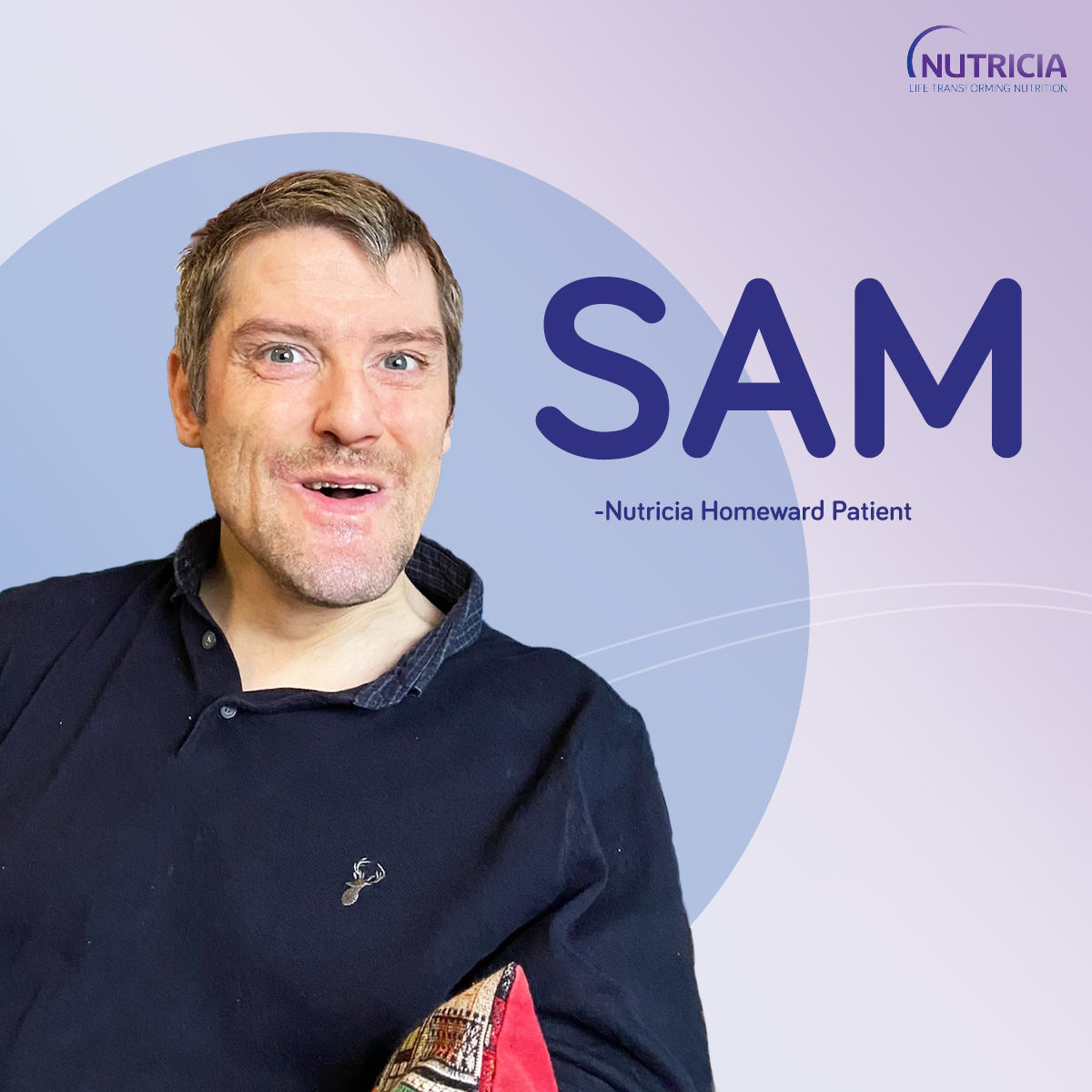 Sam is a Nutricia Homeward patient