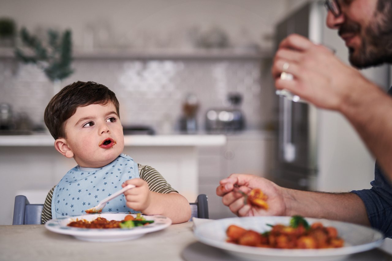 self feeding baby