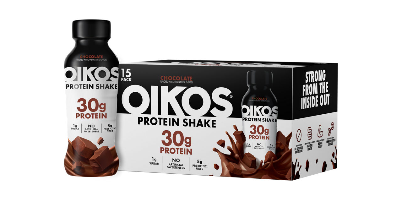 Oikos Chocolate Protein Shake with 30g Protein 15 pack