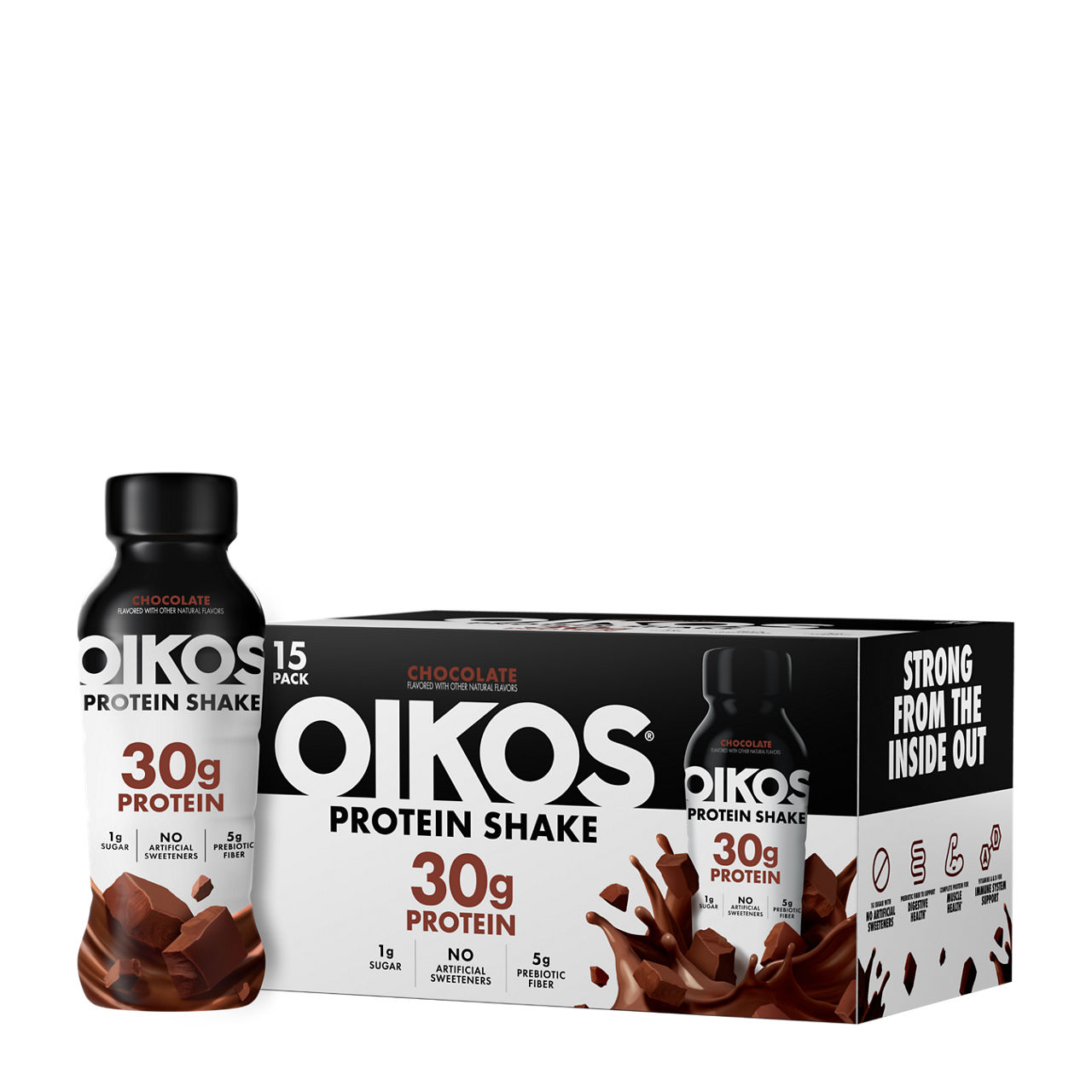 Chocolate Oikos High Protein Shake 4 Pack with 30g Protein