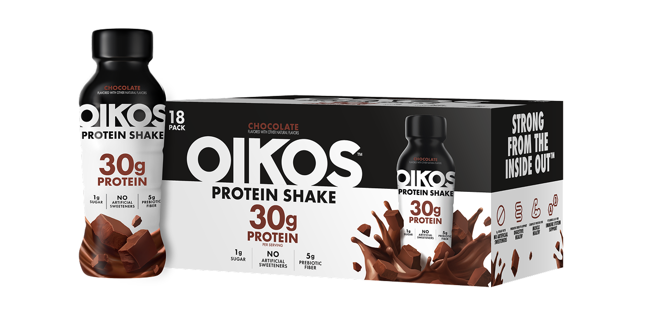 Chocolate Oikos High Protein Shake 18 Pack with 30g Protein