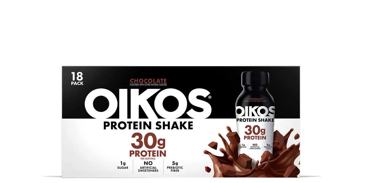 Chocolate Oikos High Protein Shake 18 Pack with 30g Protein