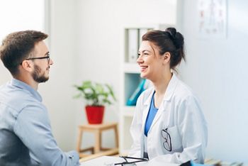 Female Doctor Examining Patient in her Office; Shutterstock ID 1145491847; purchase_order: 25 thumbnail photos ; job: ; client: ; other: 