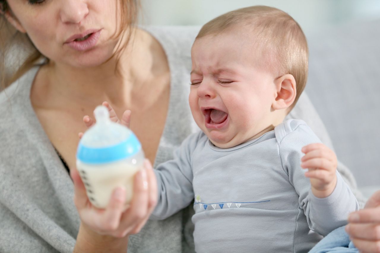 Baby boy crying to have food; Shutterstock ID 247174669; purchase_order: DNC Thumbnails; job: Collections; client: ; other: 