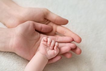 father and mother hold in their hands a little newborn baby's ha; Shutterstock ID 385484236; purchase_order: DNC Thumbnails; job: Webinars 3 (50/188); client: ; other: 
