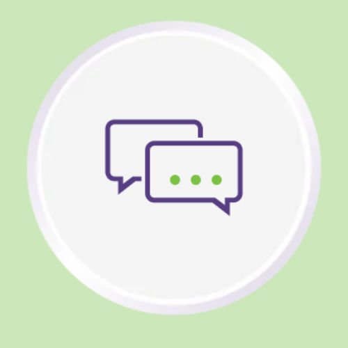 Speech bubble illustration
