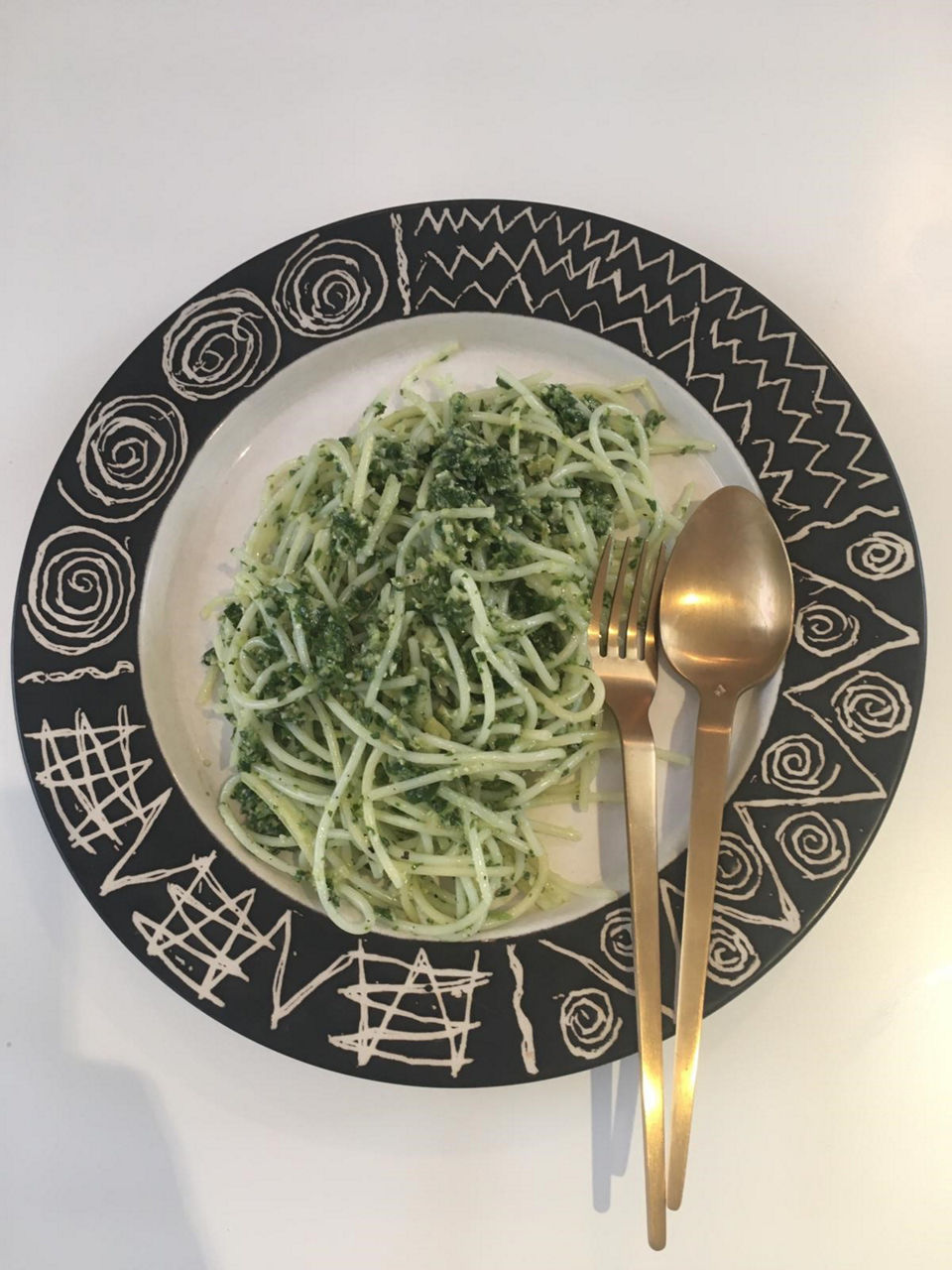 Spinach and artichoke spaghetti