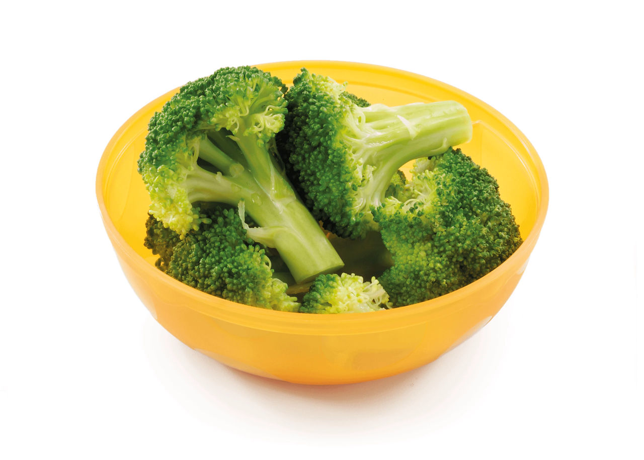 Steamed broccoli or cauliflower