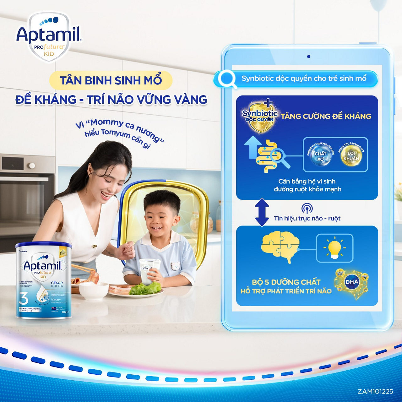 Sữa dành cho trẻ sinh mổ nên có dưỡng chất tăng cường đề kháng và trí não.