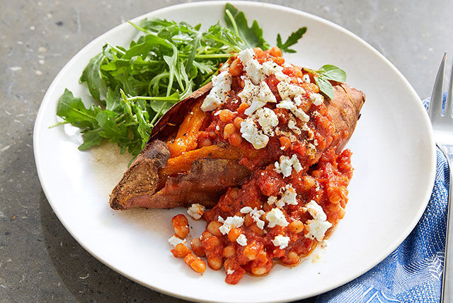 sweet potato baked beans