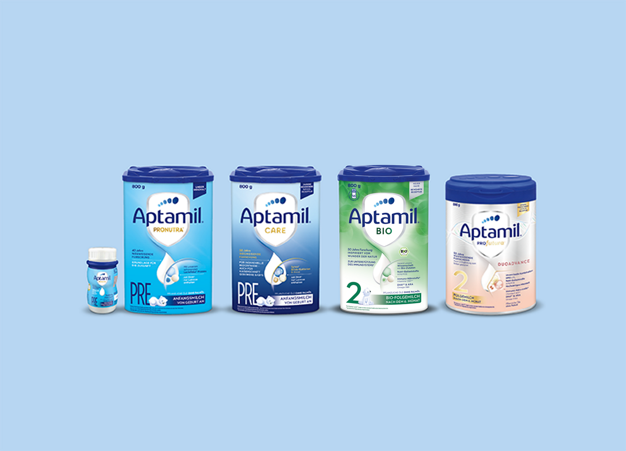 Aptamil Produkt Range