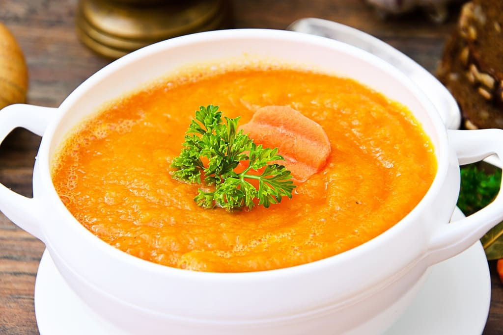 Bột tôm cà rốt giàu dinh dưỡng cho trẻ 9 tháng