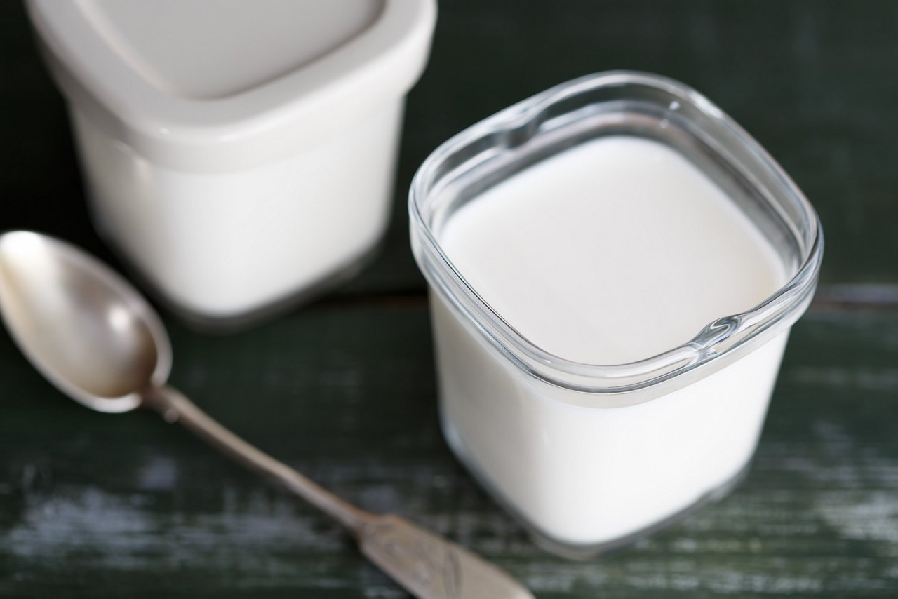 kéfir dans des verres