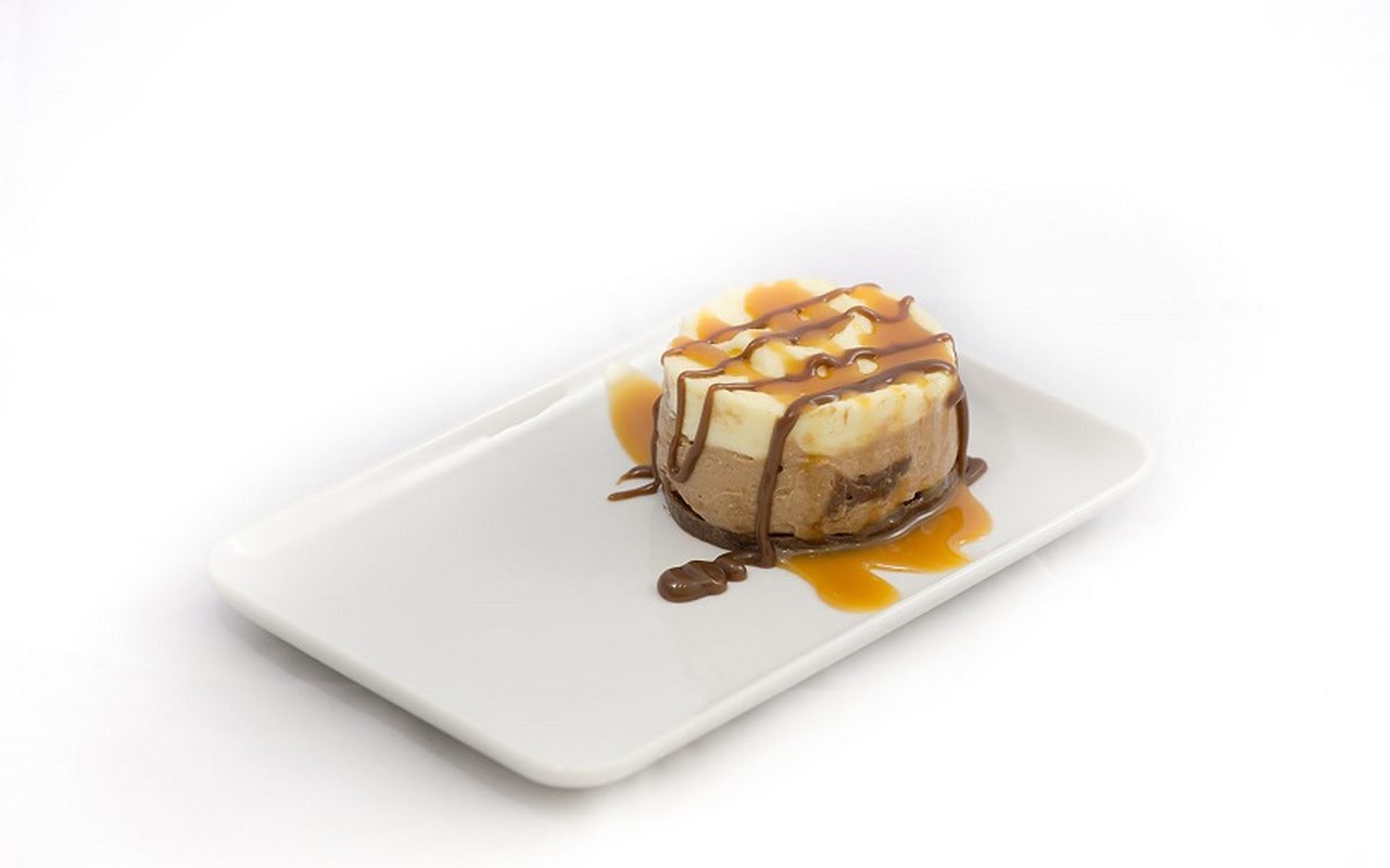 Tri of chocolate pudding