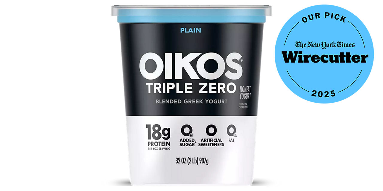 Plain Oikos Triple Zero High Protein Nonfat Greek Yogurt 32oz