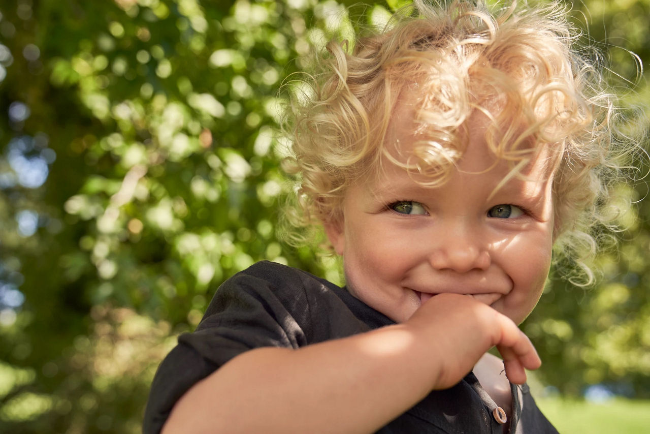 Baby smiling with Crown