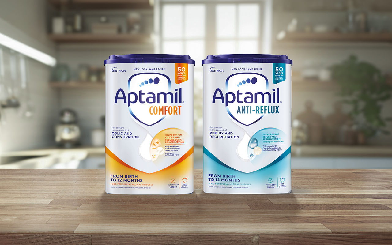 Aptmail Comfort and Aptamil Anti-Reflux packages