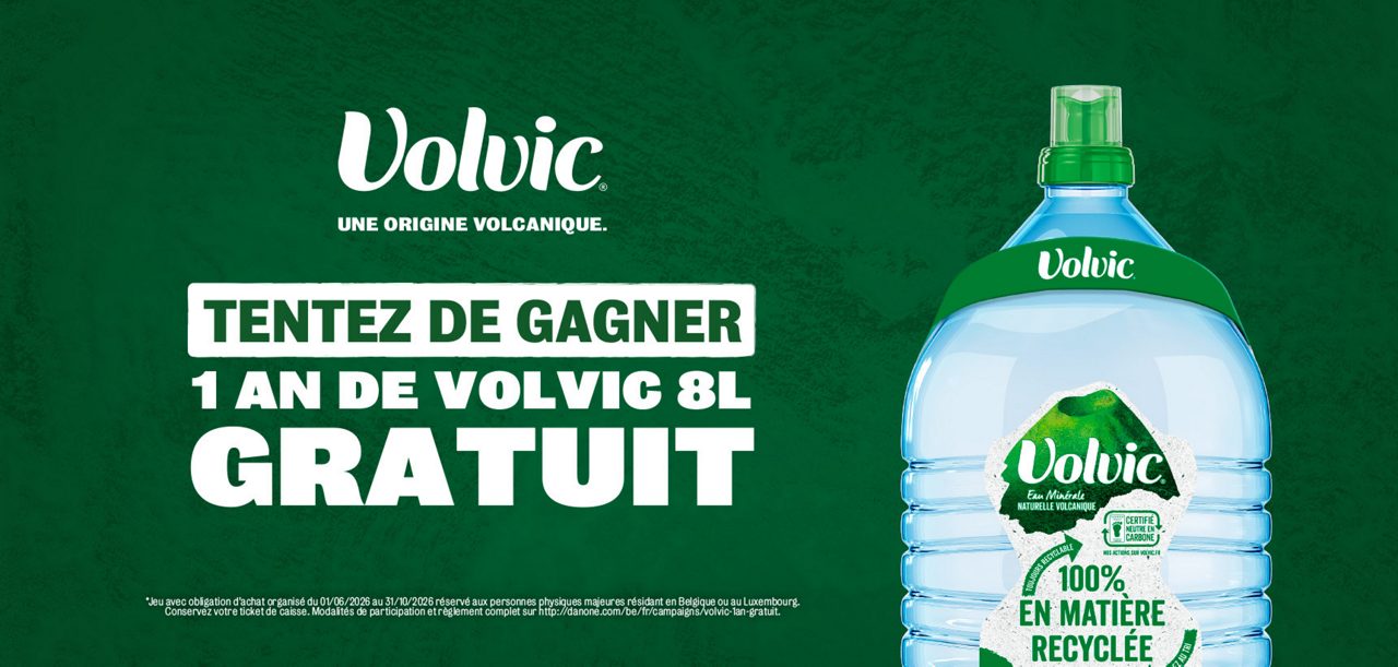 volvic 1 annee gratuit hero