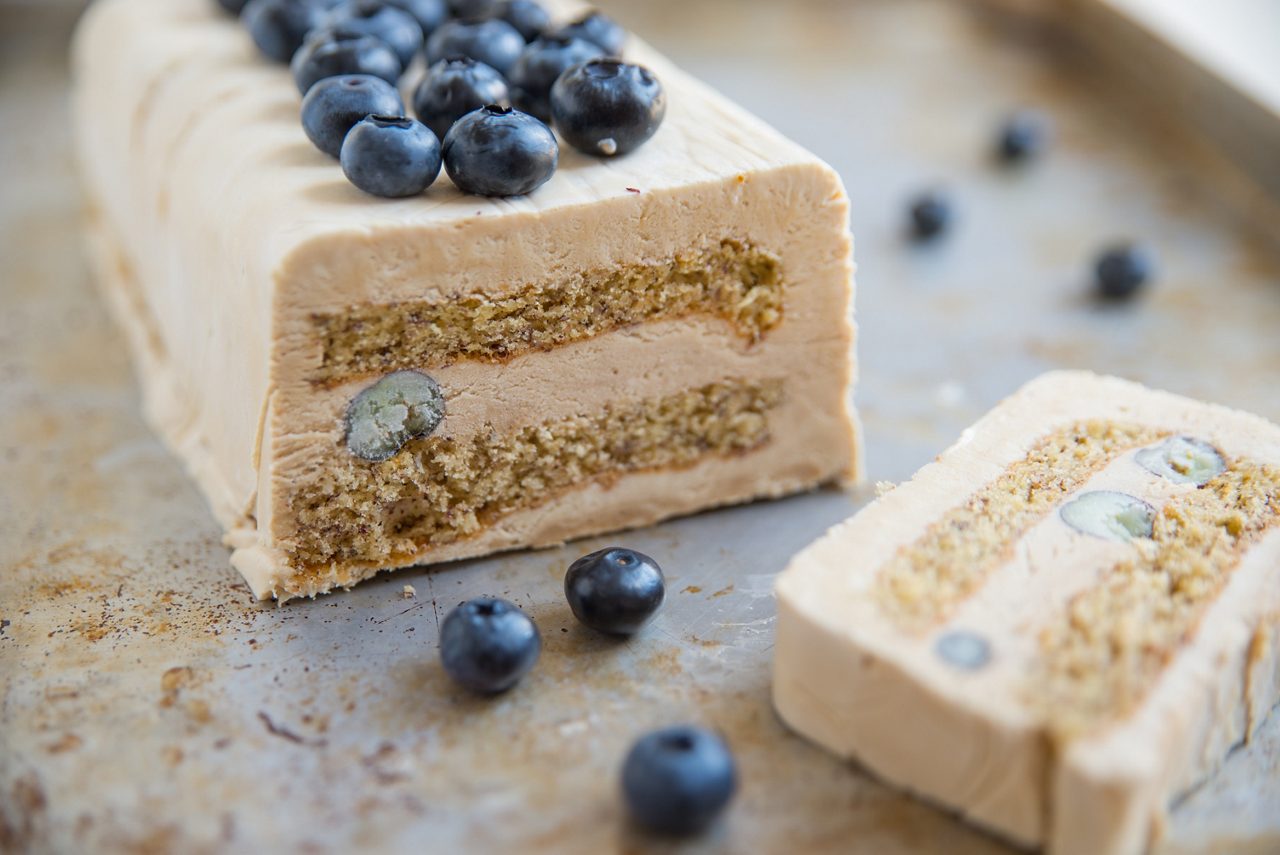 White chocolate semi freddo