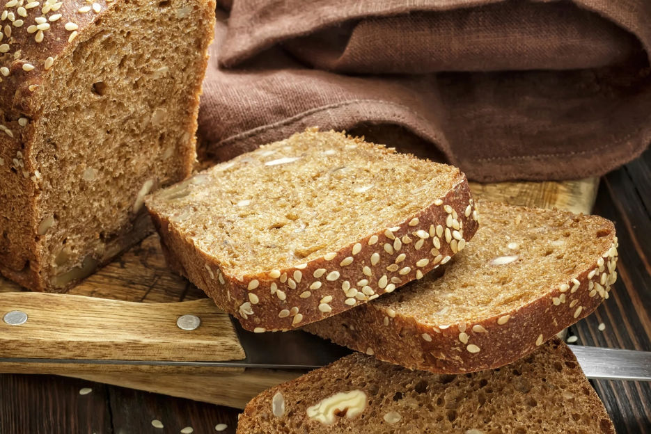 slices of wholemeal bread