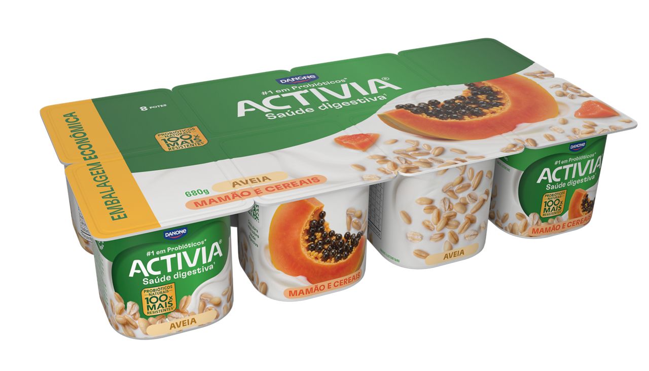 Activia Polpa Mix sabor Mamão & Cereal e Aveia