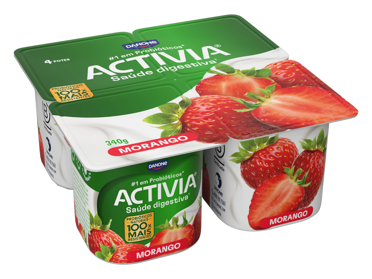 Activia Polpa sabor Morango