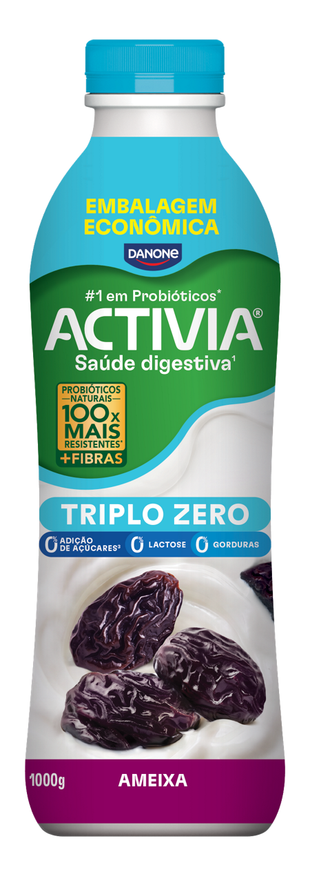 0% de açucar activia de ameixa 1L