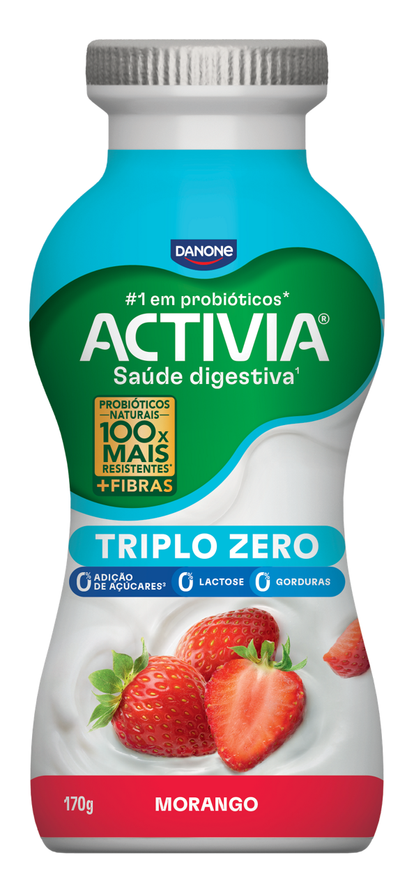 0% de açucar activia de morango 170g