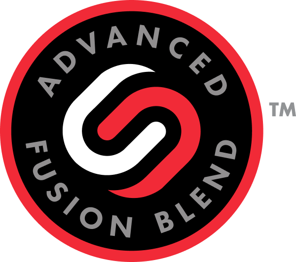 A circular logo featuring the text 'Advanced Fusion Blend' with a trademark symbol.