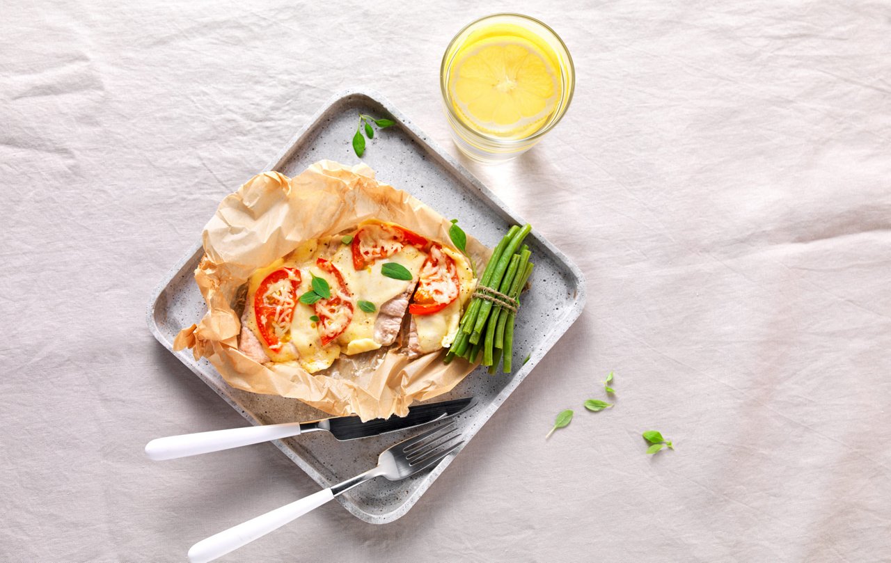 Escalope de veau en papillote