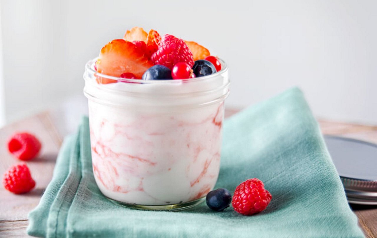 Fromage blanc aux fruits rouges