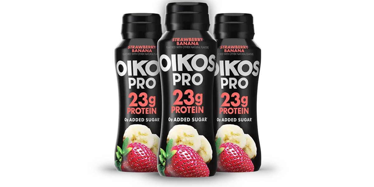 Oikos Pro Strawberry Banana Drink